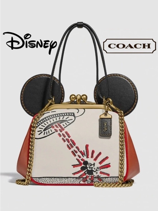 Coach Handbags - Exclusive Coach Disney Mickey Mouse X Keith Haring Kisslock Bag style # 4790